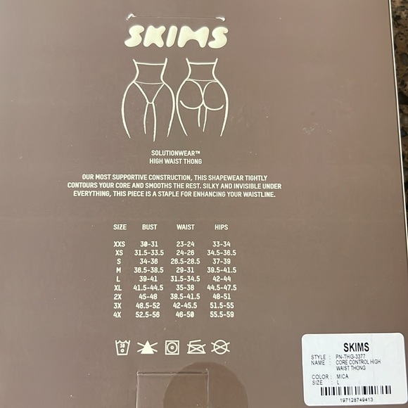 Skims tummy control thong shape wear L - Picture 5 of 5